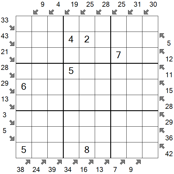 Little Killer Sudoku - Médio
