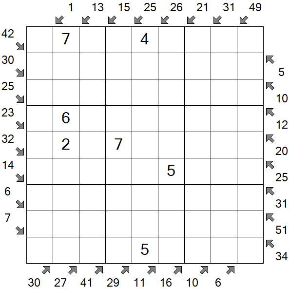 Little Killer Sudoku - Médio
