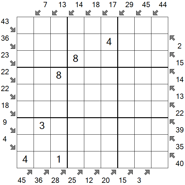 Little Killer Sudoku - Médio