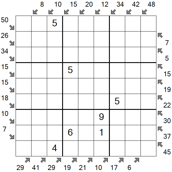 Little Killer Sudoku - Médio