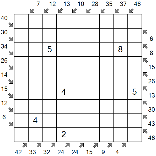 Little Killer Sudoku - Médio