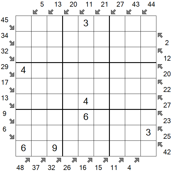 Little Killer Sudoku - Médio