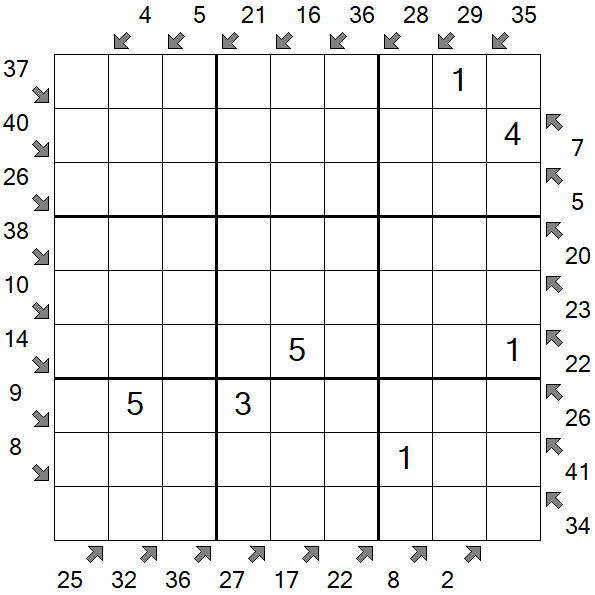 Little Killer Sudoku - Médio