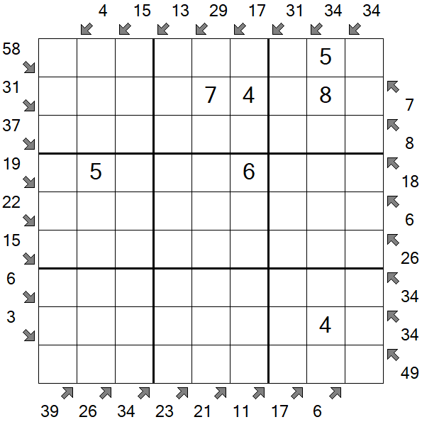 Little Killer Sudoku - Médio