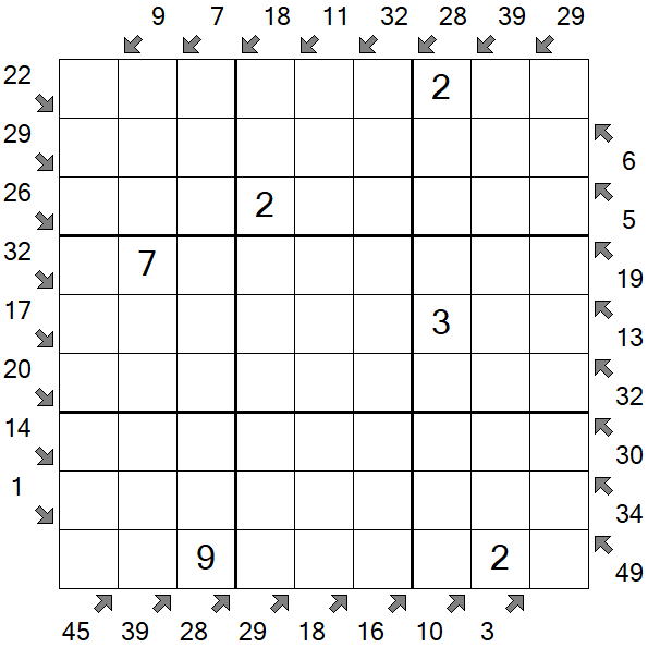 Little Killer Sudoku - Médio