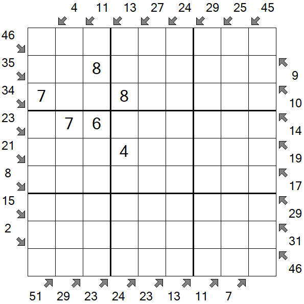 Little Killer Sudoku - Médio