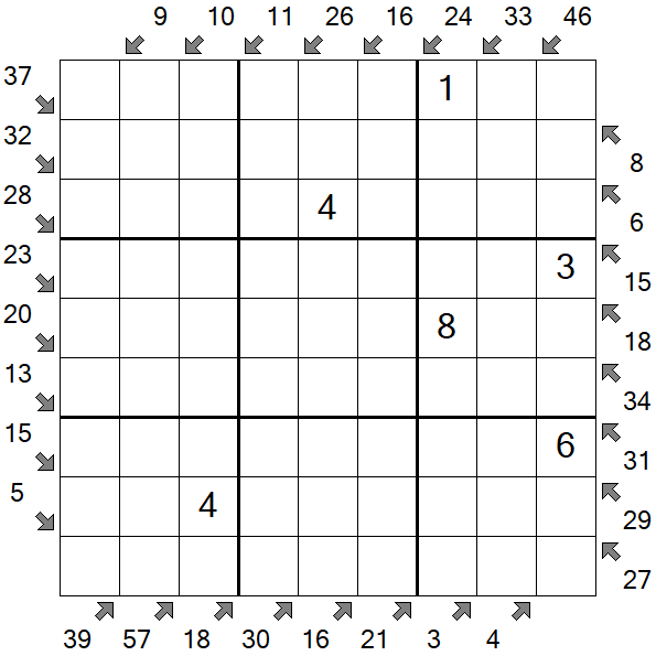 Little Killer Sudoku - Medium