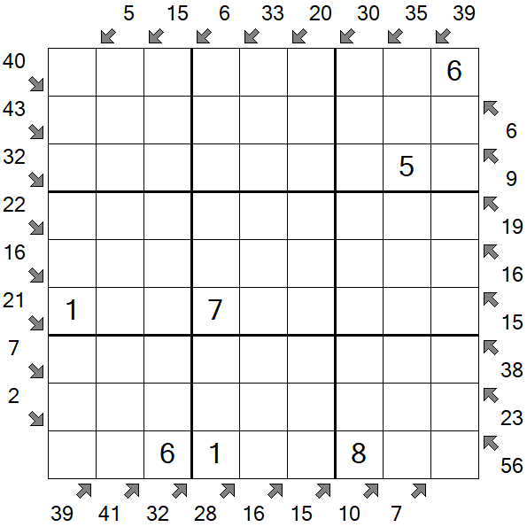Little Killer Sudoku - Medium