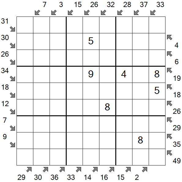 Little Killer Sudoku - Medium
