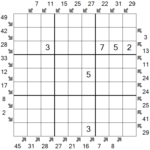 Little Killer Sudoku - Medium