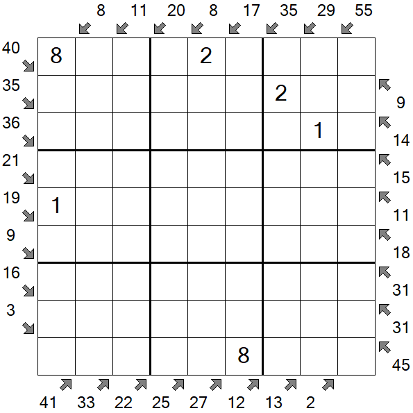 Little Killer Sudoku - Medium
