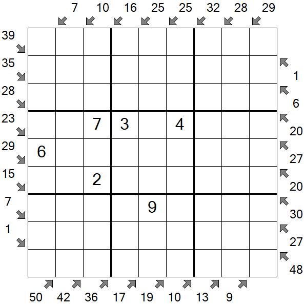 Little Killer Sudoku - Médio