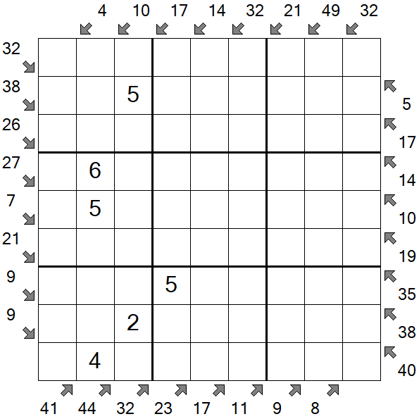 Little Killer Sudoku - Medium
