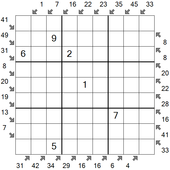 Little Killer Sudoku - Medium