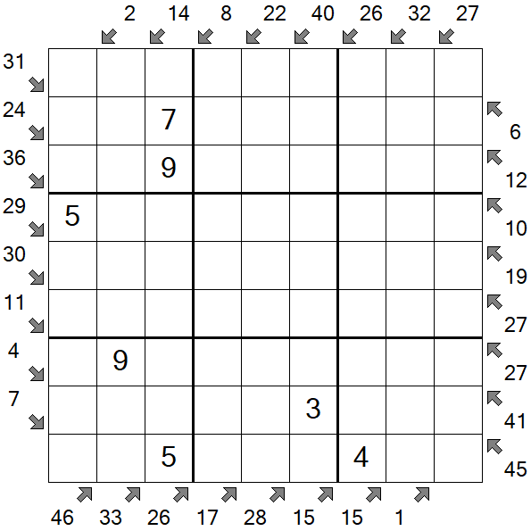 Little Killer Sudoku - Medium