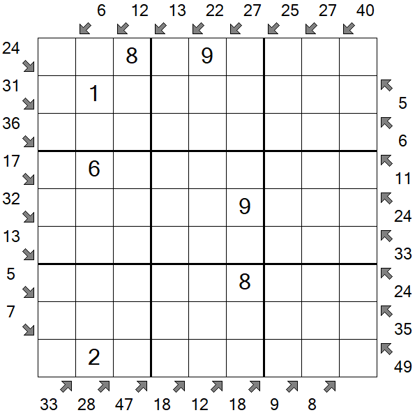 Little Killer Sudoku - Médio