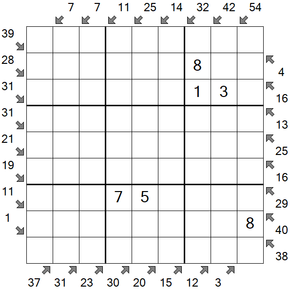 Little Killer Sudoku - Médio