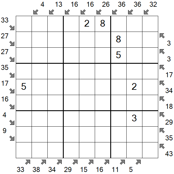 Little Killer Sudoku - Medium