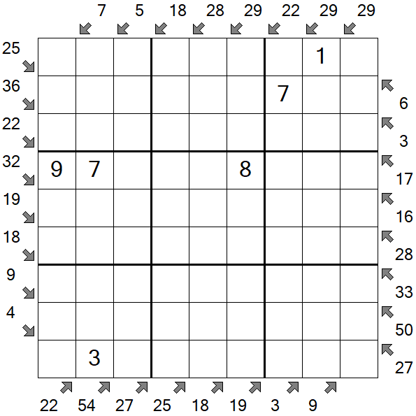 Little Killer Sudoku - Medium