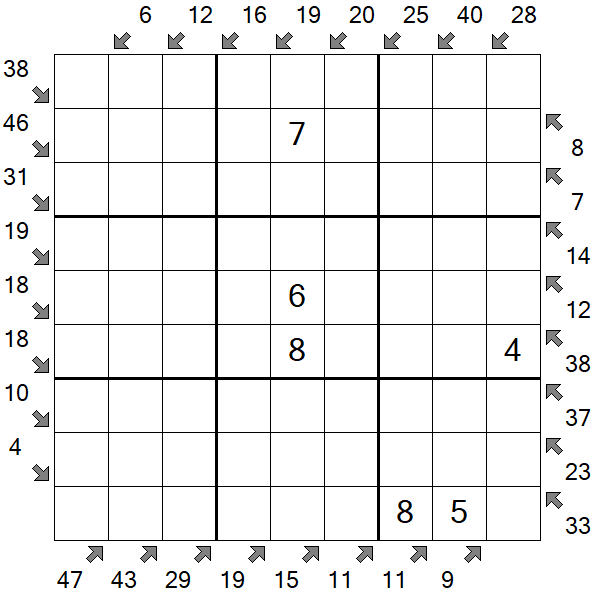 Little Killer Sudoku - Medium