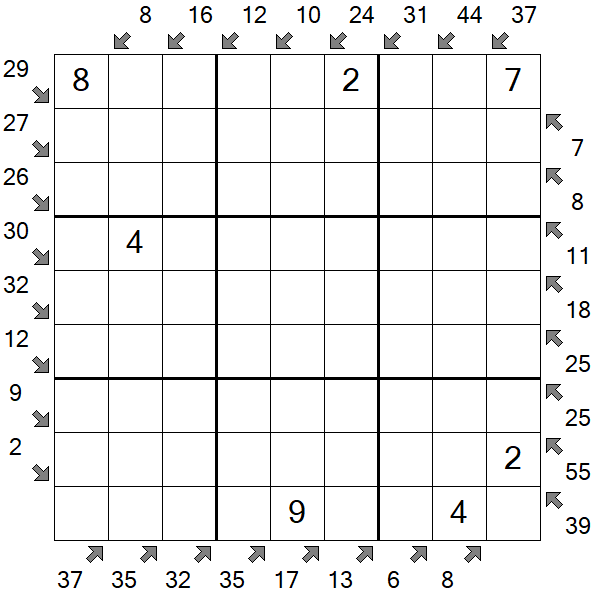 Little Killer Sudoku - Medium