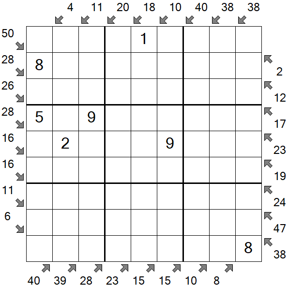 Little Killer Sudoku - Medium