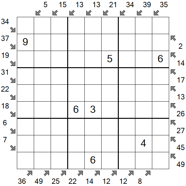 Little Killer Sudoku - Medium