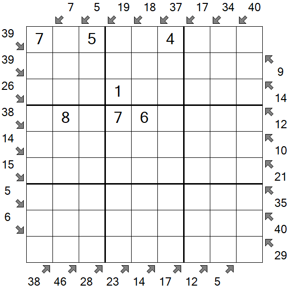 Little Killer Sudoku - Medium