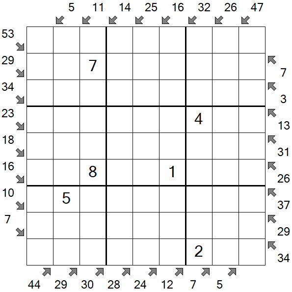 Little Killer Sudoku - Medium