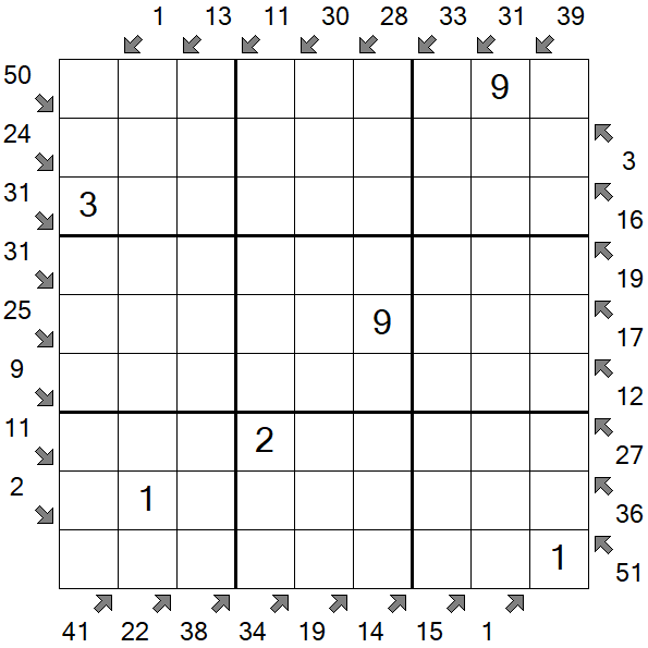 Little Killer Sudoku - Medium