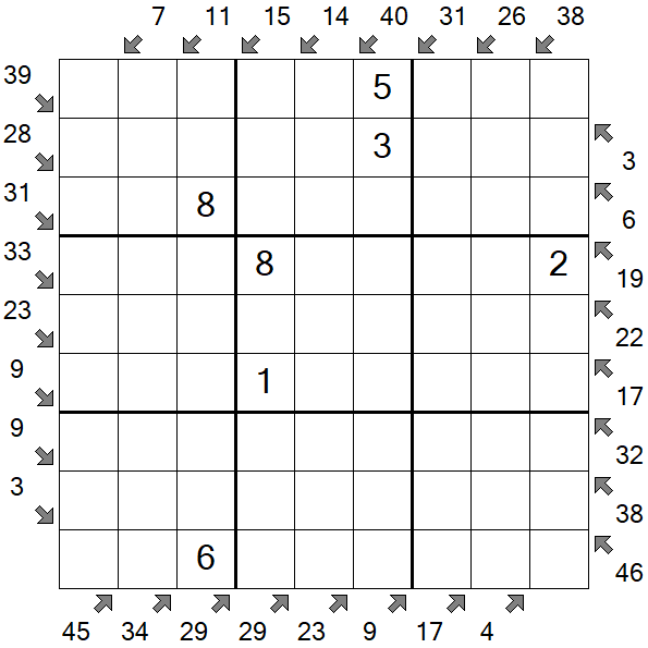 Little Killer Sudoku - Medium