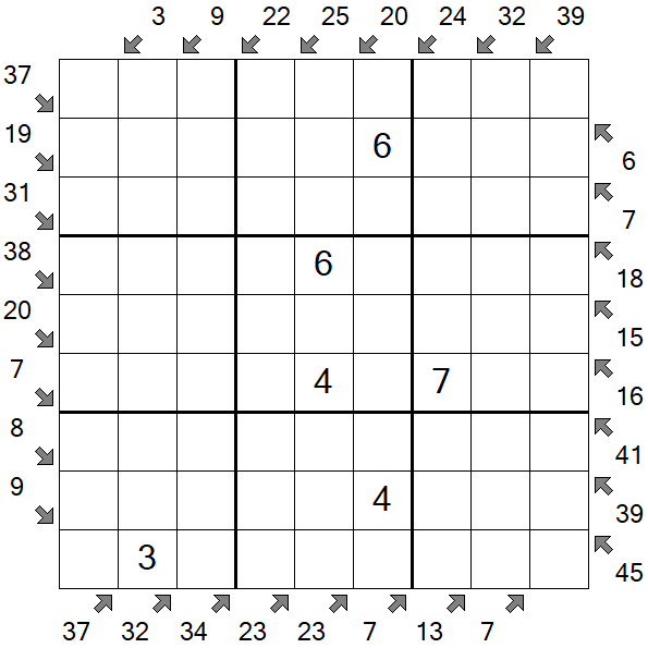 Little Killer Sudoku - Medium