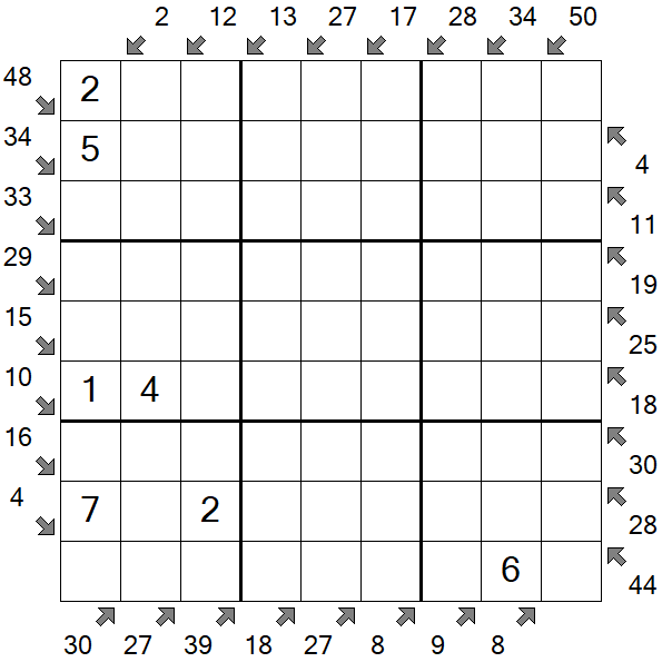 Little Killer Sudoku - Medium