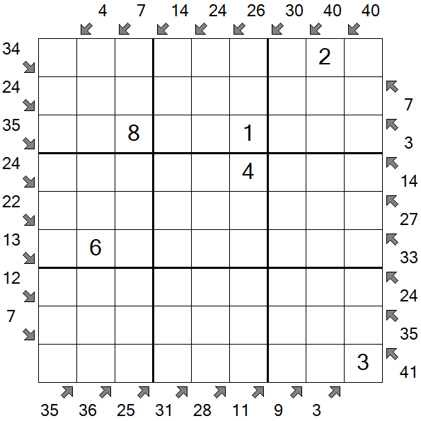 Little Killer Sudoku - Medium