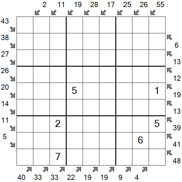 Little Killer Sudoku - Medium