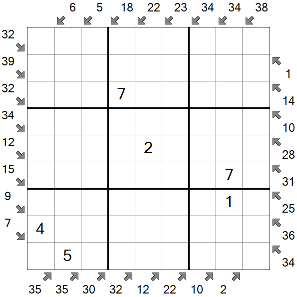 Little Killer Sudoku - Medium