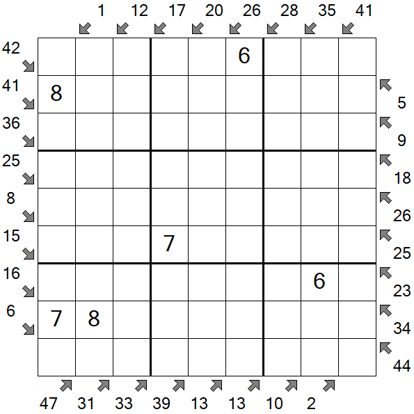 Little Killer Sudoku - Medium