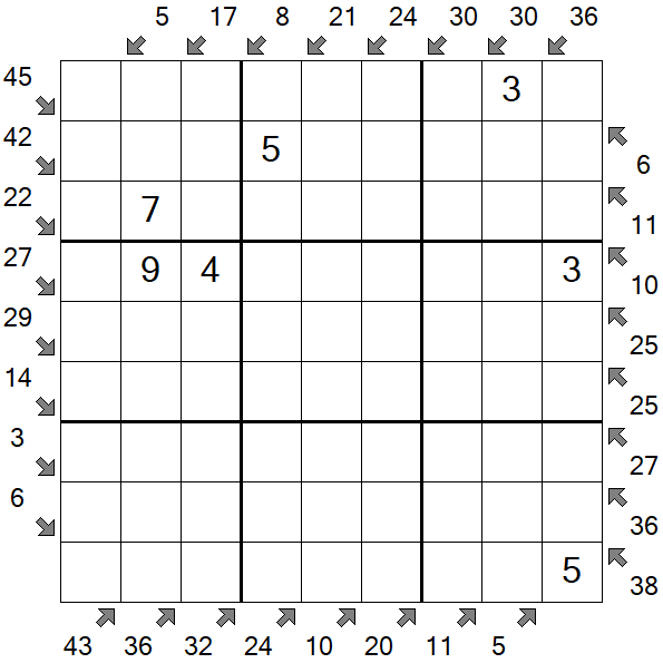 Little Killer Sudoku - Medium