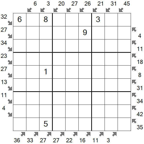 Little Killer Sudoku - Medium