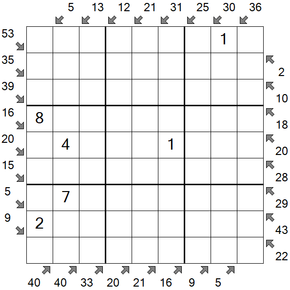 Little Killer Sudoku - Medium