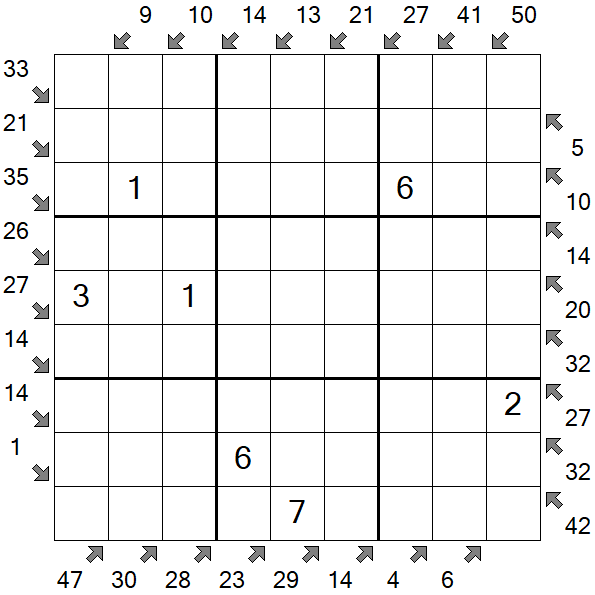 Little Killer Sudoku - Medium