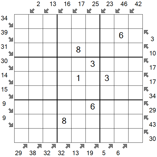 Little Killer Sudoku - Medium