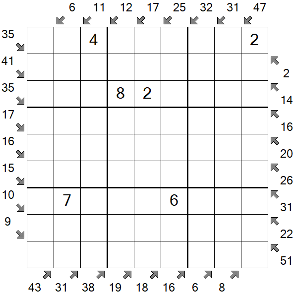 Little Killer Sudoku - Medium