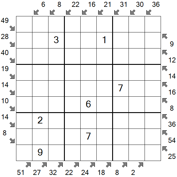 Little Killer Sudoku - Medium