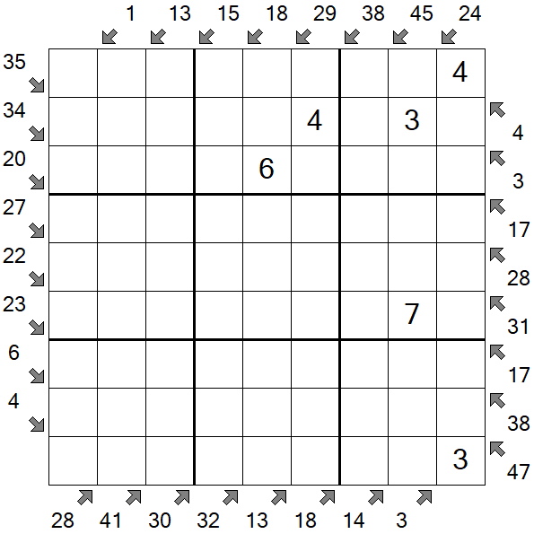 Little Killer Sudoku - Medium