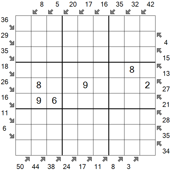 Little Killer Sudoku - Medium