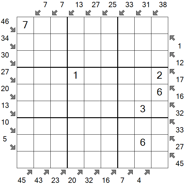 Little Killer Sudoku - Medium