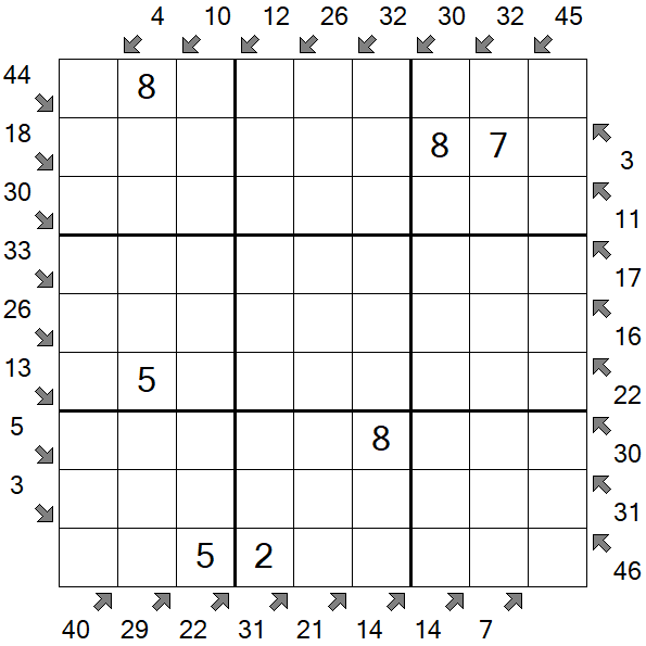Little Killer Sudoku - Medium