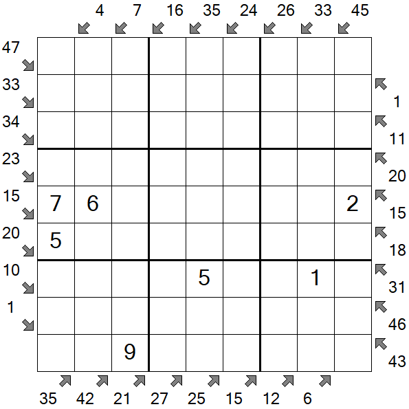 Little Killer Sudoku - Medium