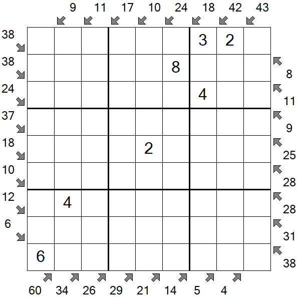 Little Killer Sudoku - Médio